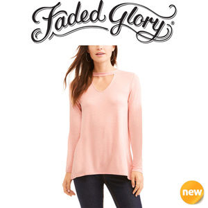 Faded Glory Long Sleeve Gigi High Low Shirt🤩
